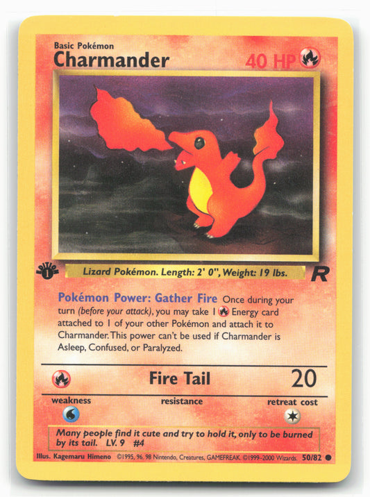 Team Rocket #50/82 Charmander 1st Edition - Non-Holo - 16814