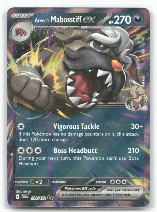 Arven's Mabosstiff ex - 139/182 - SV10: Destined Rivals Holo - 16816
