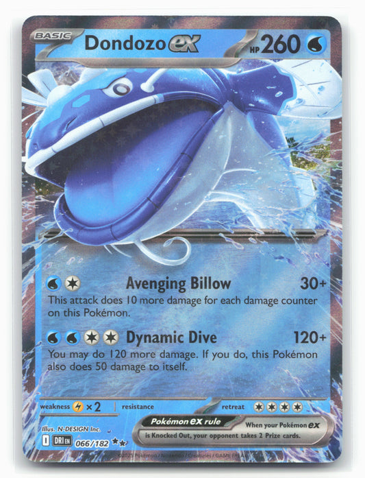Dondozo ex - 066/182 - SV10: Destined Rivals Holo - 16818