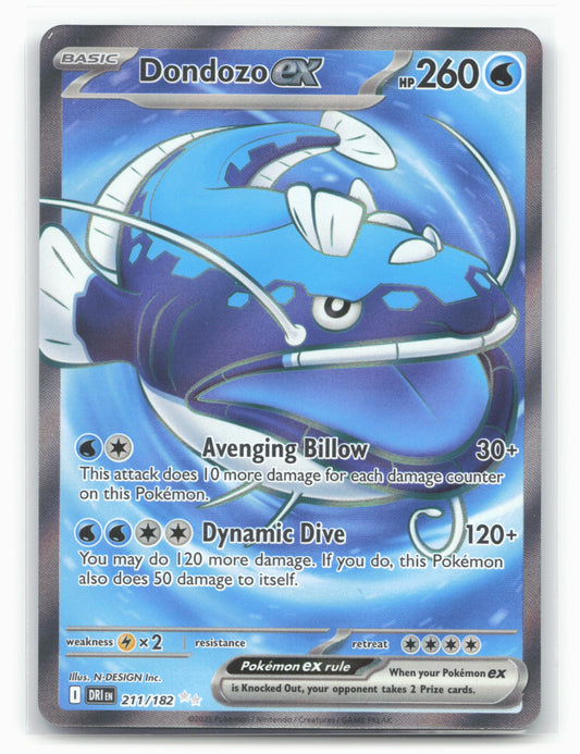Dondozo ex - 211/182 - SV10: Destined Rivals Holo - 16821