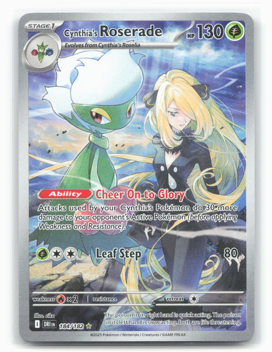 Cynthia's Roserade - 184/182 - SV10: Destined Rivals Holo - 16826
