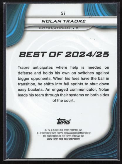 2024-25 Bowman's Best University #57 Nolan Traore