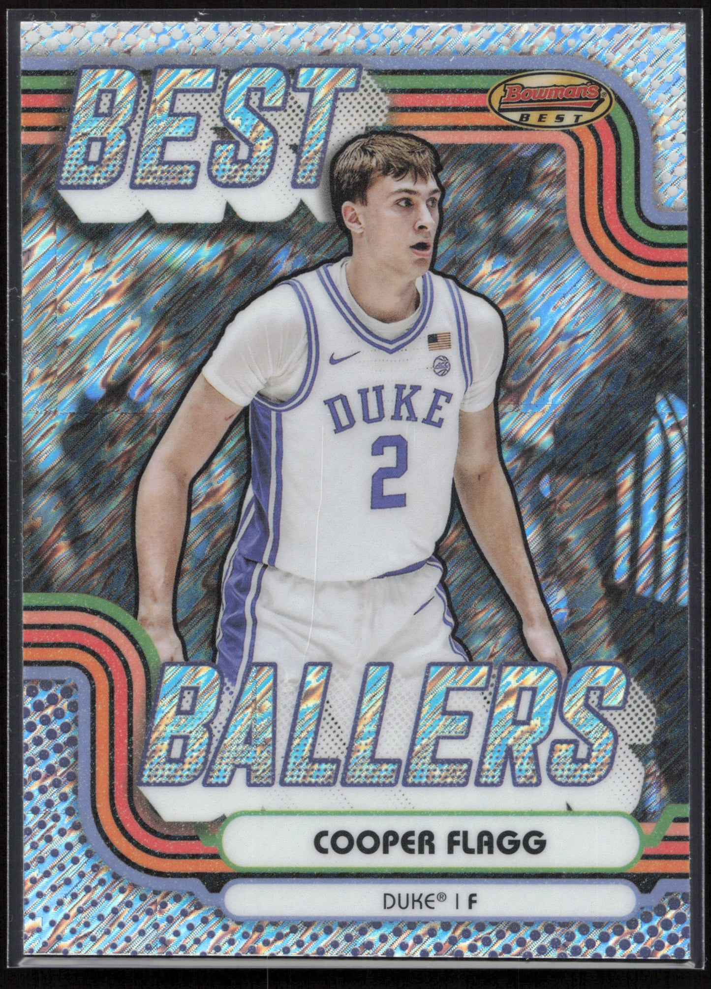 2024-25 Bowman's Best University #BB-1 Cooper Flagg Best Ballers Shimmer