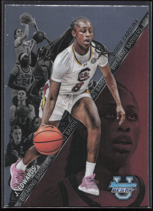 2024-25 Bowman's Best University #BB-4 Joyce Edwards Breaking Barriers
