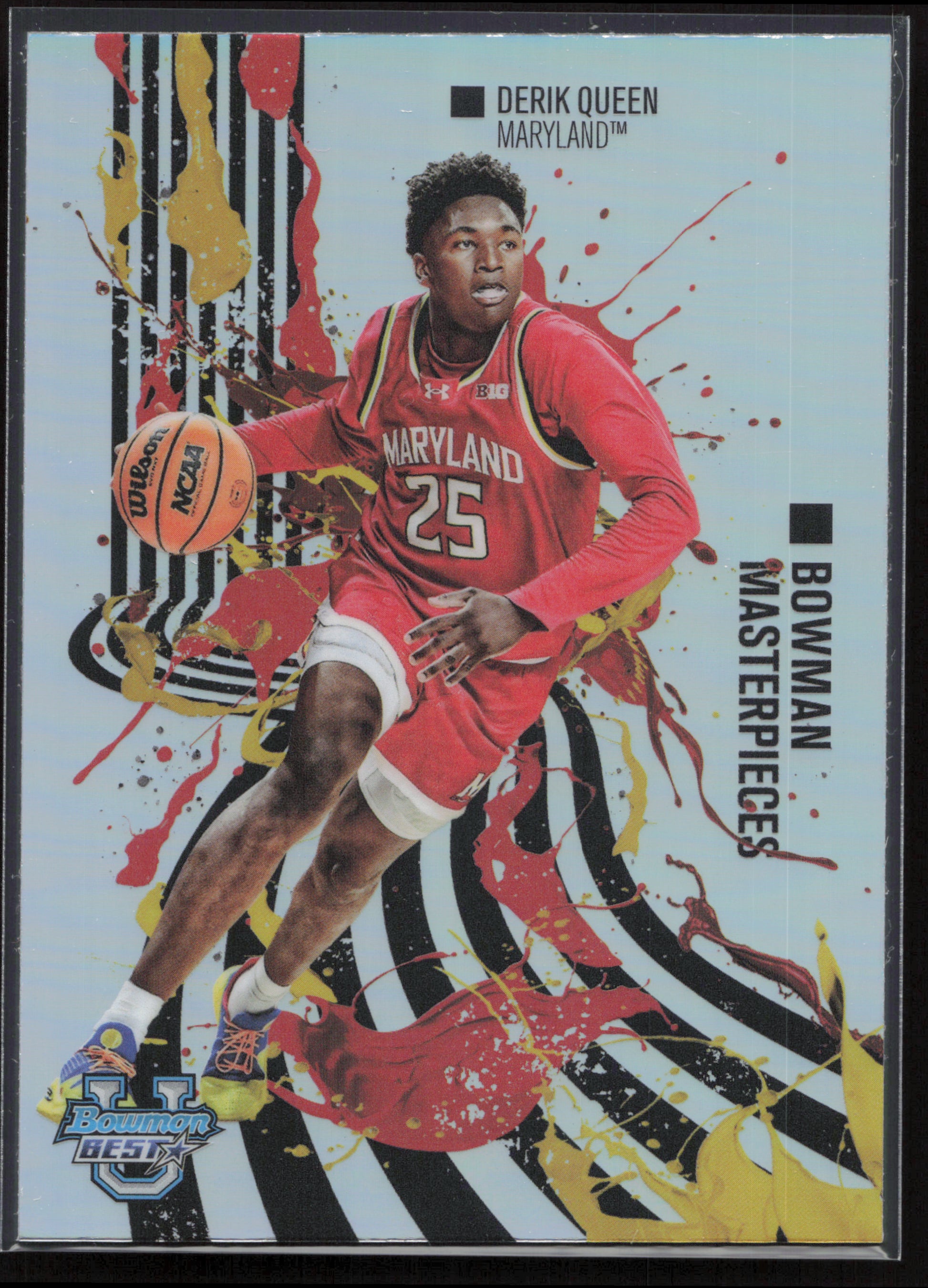 2024-25 Bowman's Best #BM-15 Derik Queen Bowman Masterpieces Refractors