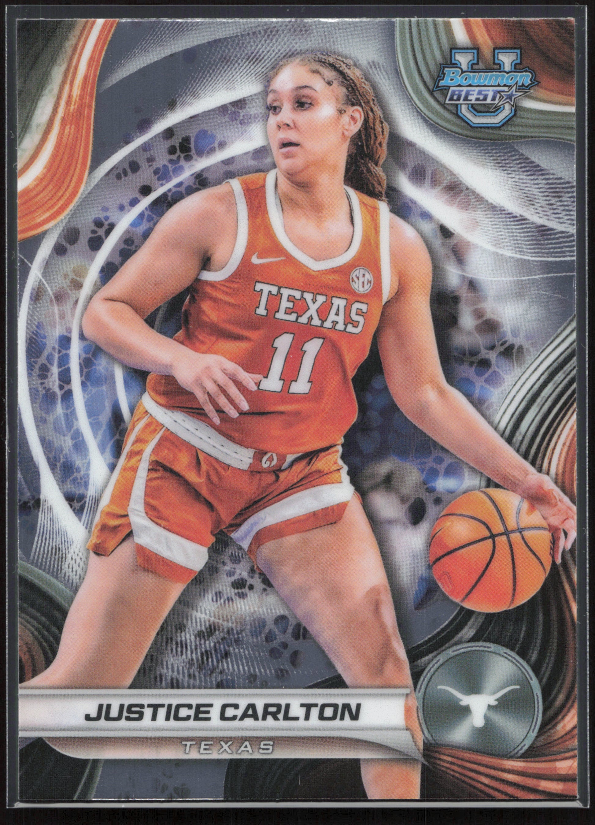 2024-25 Bowman's Best University #38 Justice Carlton