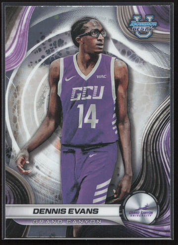 
2024-25 Bowman's Best University #74 Dennis Evans