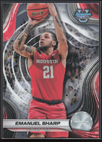 2024-25 Bowman's Best University #23 Emanuel Sharp