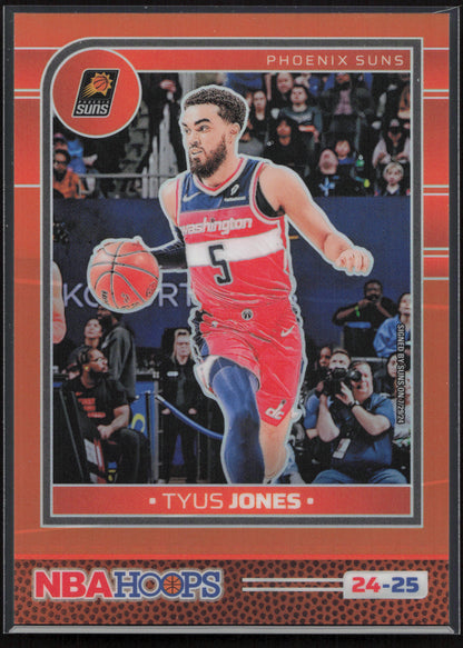 2024-25 Hoops #146 Tyus Jones Premium Prizms Orange #/199