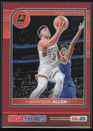 
2024-25 Hoops #154 Grayson Allen Premium Prizms Red #/99