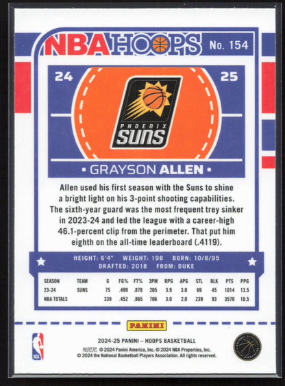 2024-25 Hoops #154 Grayson Allen Premium