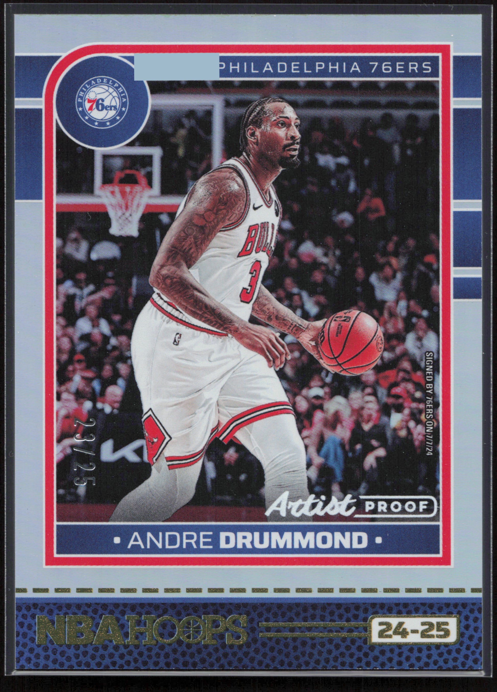 2024-25 Hoops #134 Andre Drummond Artist Proof #/25