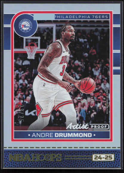 2024-25 Hoops #134 Andre Drummond Artist Proof #/25