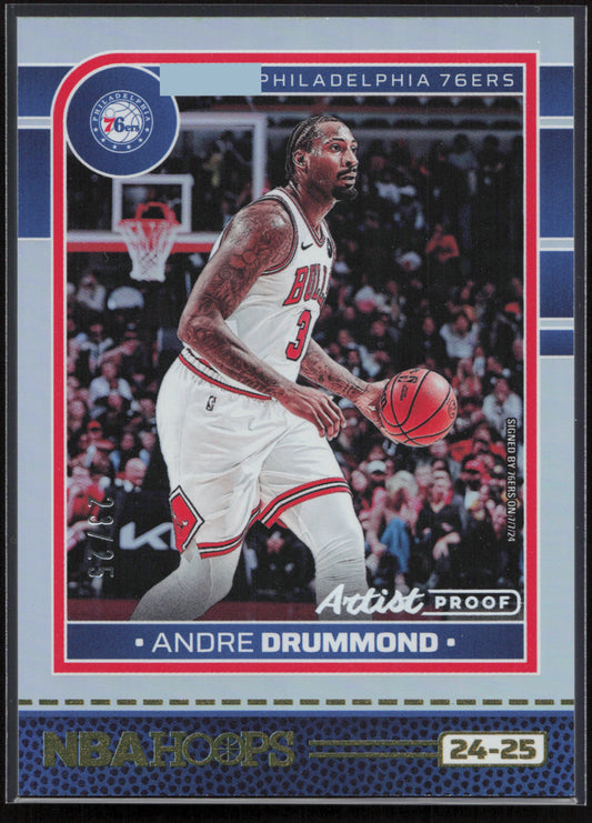 2024-25 Hoops #134 Andre Drummond Artist Proof #/25