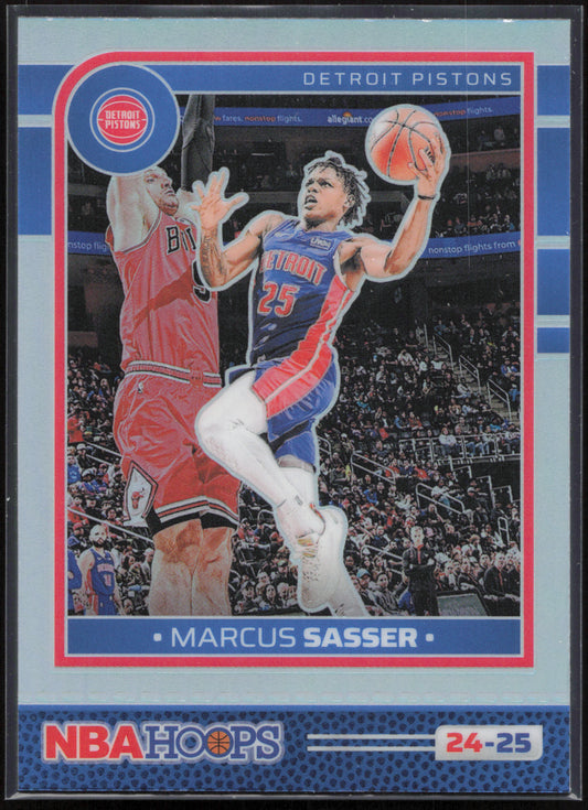 2024-25 Hoops #125 Marcus Sasser Premium Prizms Silver