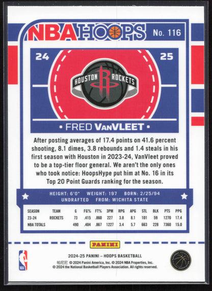 2024-25 Hoops #116 Fred VanVleet Premium