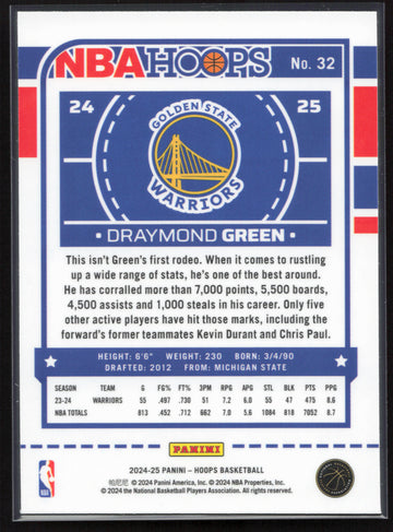 
2024-25 Hoops #32 Draymond Green Premium