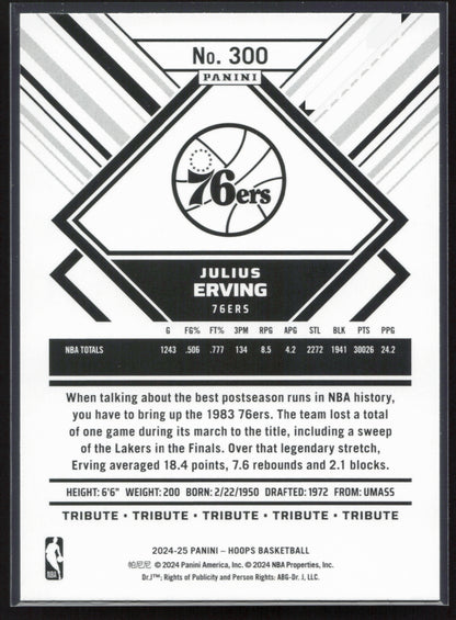 2024-25 Hoops #300 Julius Erving NM300