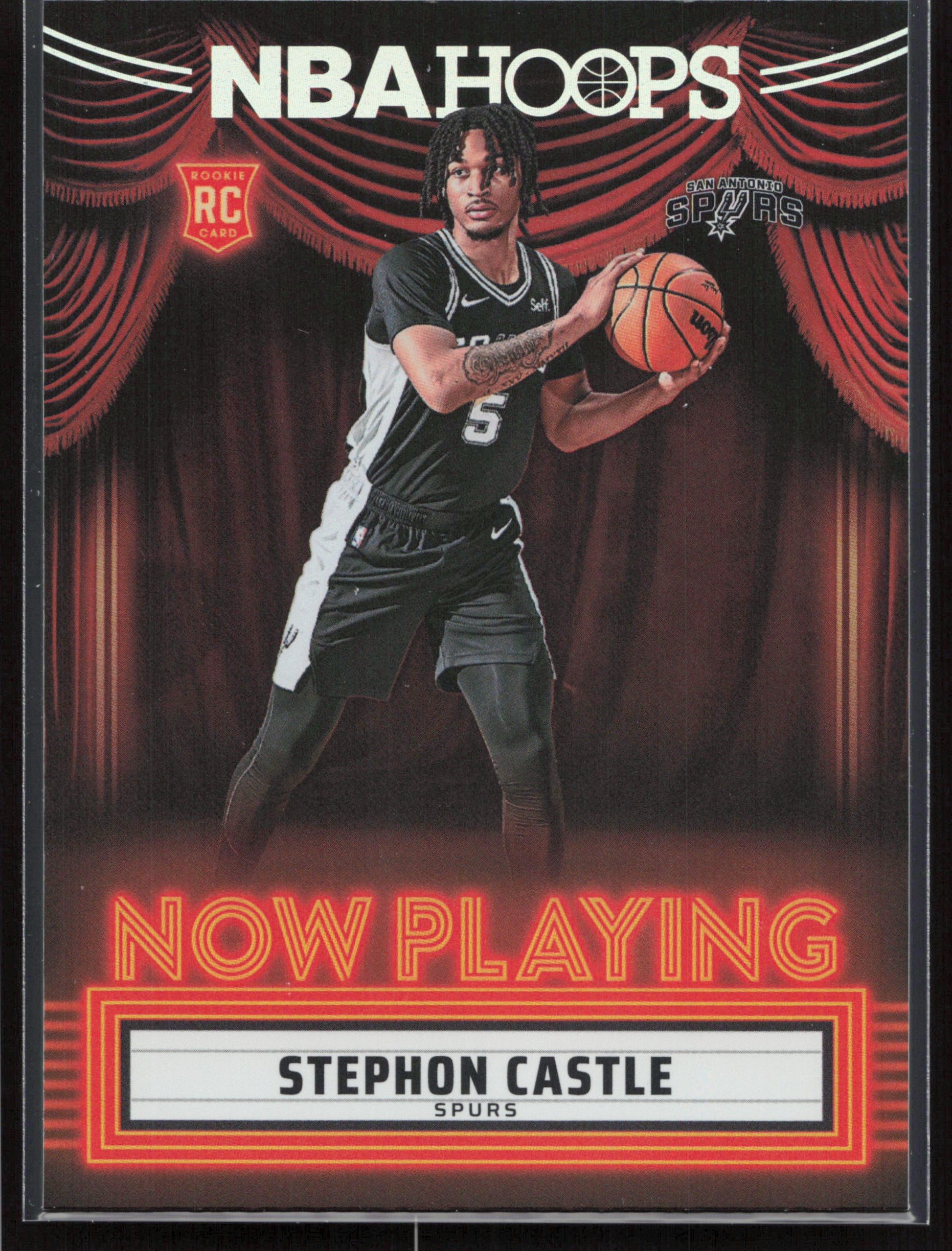 2024-25 Hoops #16 Stephon Castle Now Playing Holo