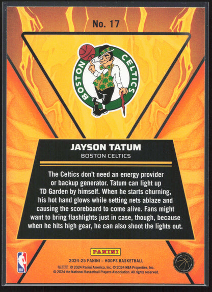 2024-25 Hoops #17 Jayson Tatum High Voltage