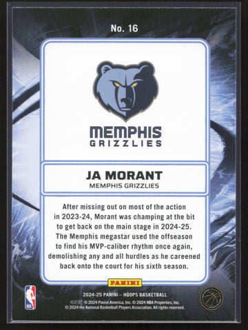 
2024-25 Hoops #16 Ja Morant Ignition
