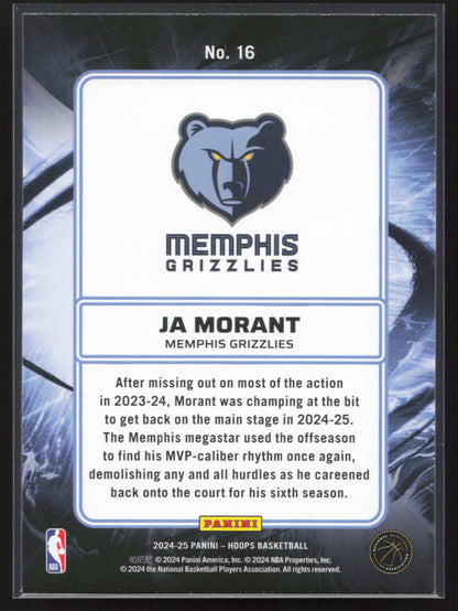 2024-25 Hoops #16 Ja Morant Ignition
