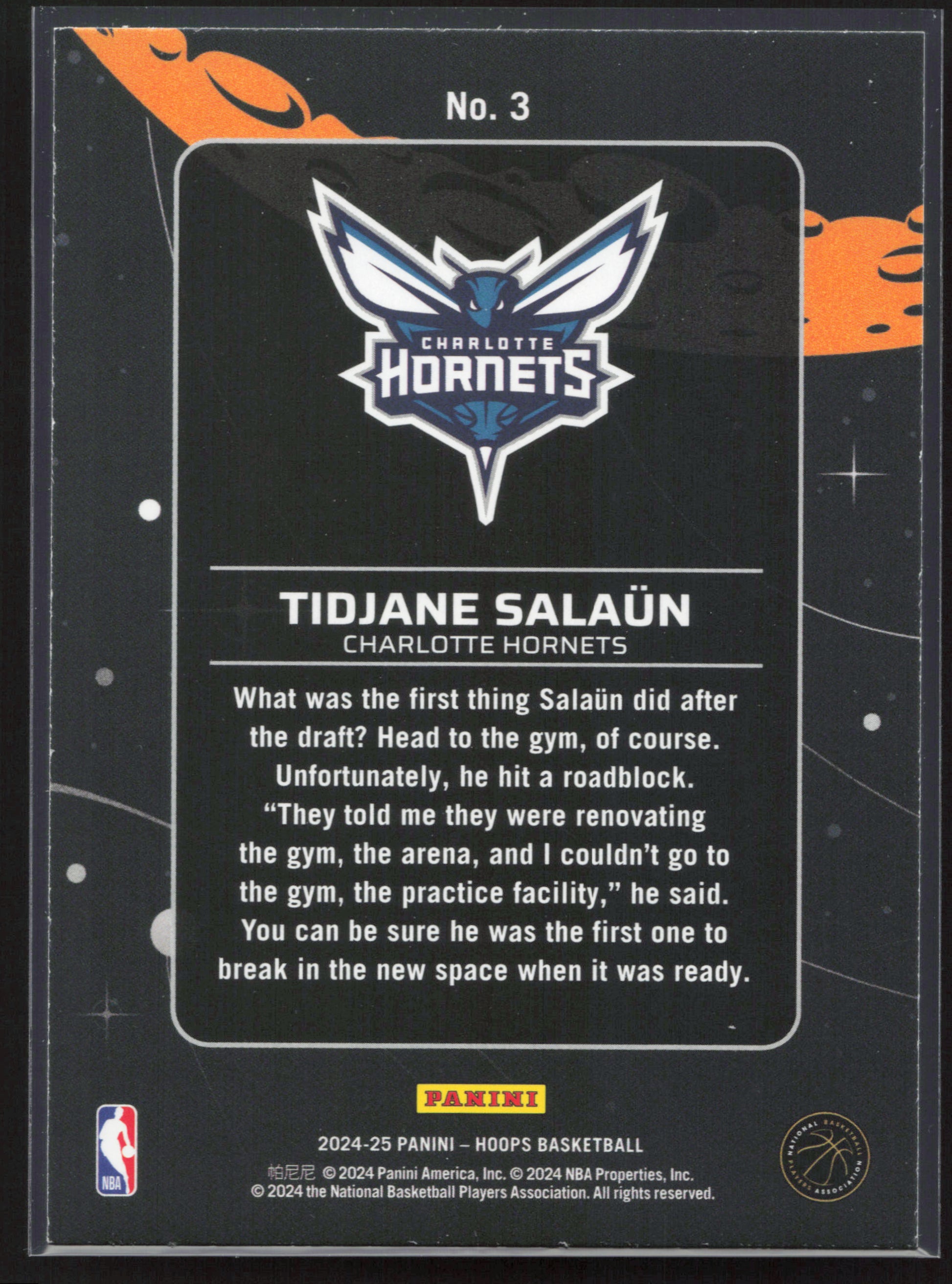 2024-25 Hoops #3 Tidjane Salaun Anti Gravity