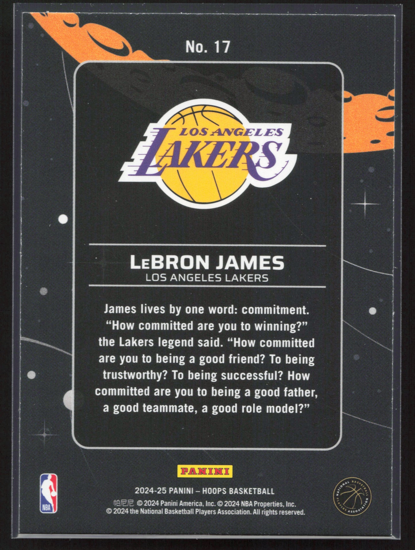 2024-25 Hoops #17 LeBron James Anti Gravity