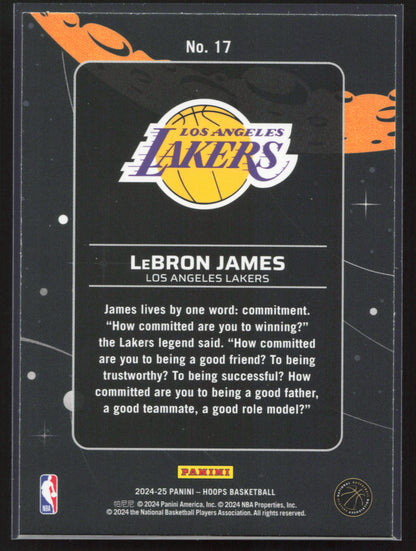 2024-25 Hoops #17 LeBron James Anti Gravity