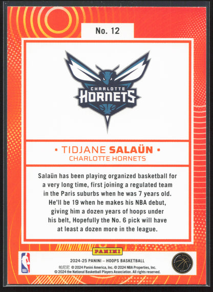 2024-25 Hoops #12 Tidjane Salaun We Got Next