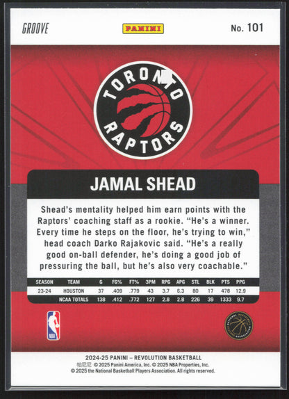 2024-25 Panini Revolution #101 Jamal Shead - Groove