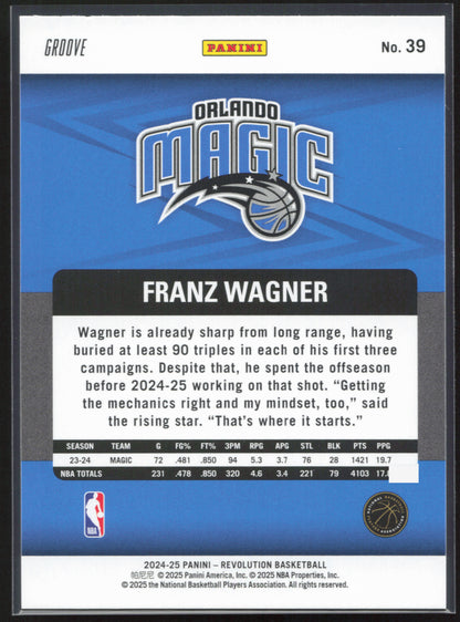 2024-25 Panini Revolution #39 Franz Wagner - Groove