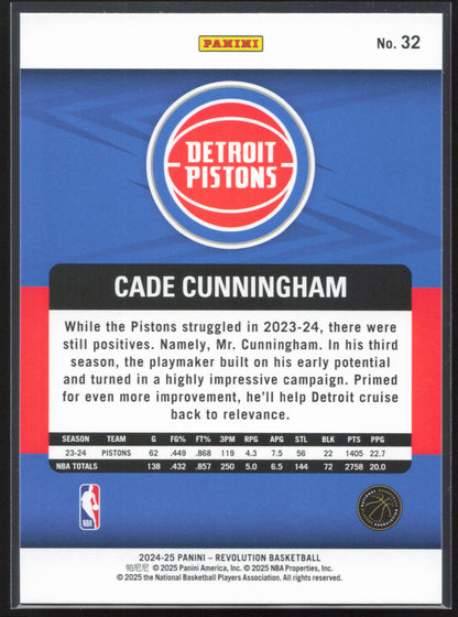 2024-25 Panini Revolution #32 Cade Cunningham