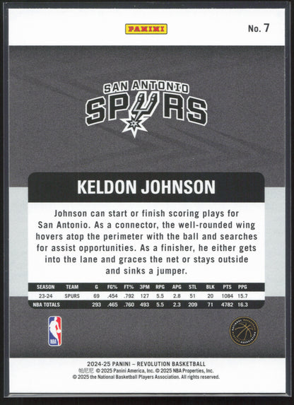 2024-25 Panini Revolution #7 Keldon Johnson