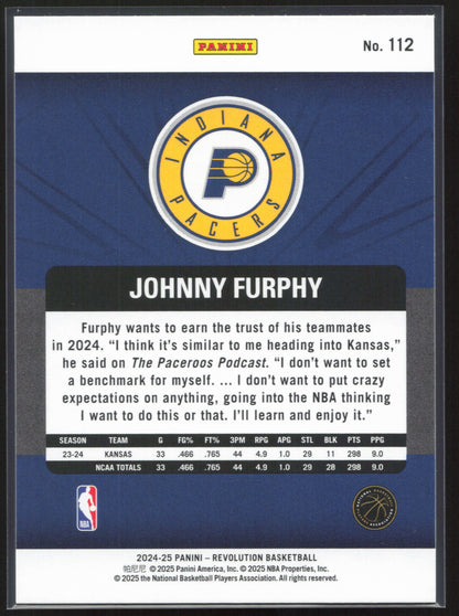 2024-25 Panini Revolution #112 Johnny Furphy