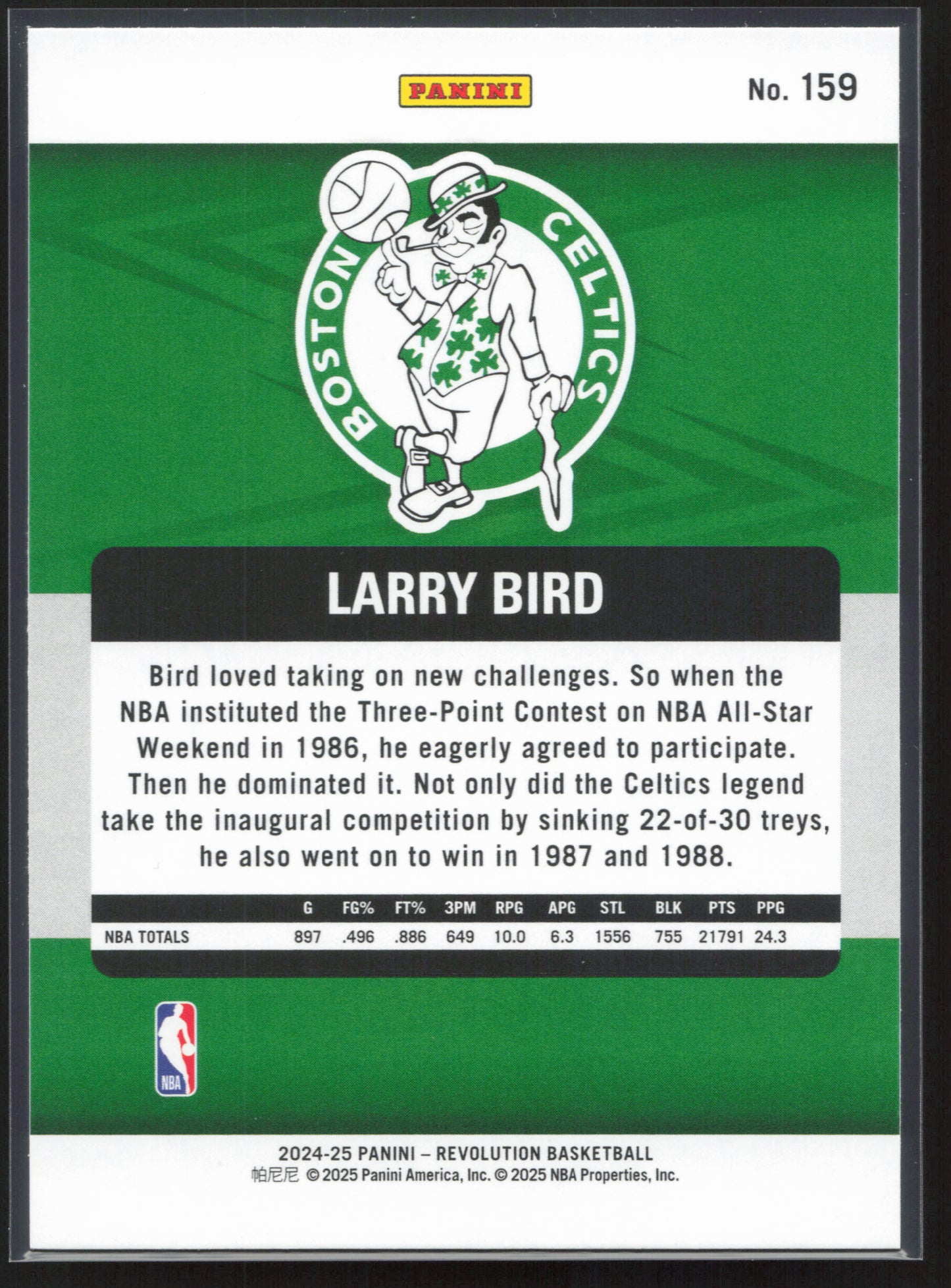2024-25 Panini Revolution #159 Larry Bird