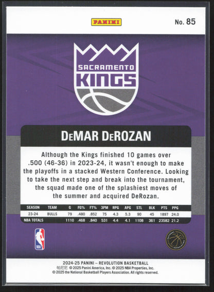 2024-25 Panini Revolution #85 Demar Derozan