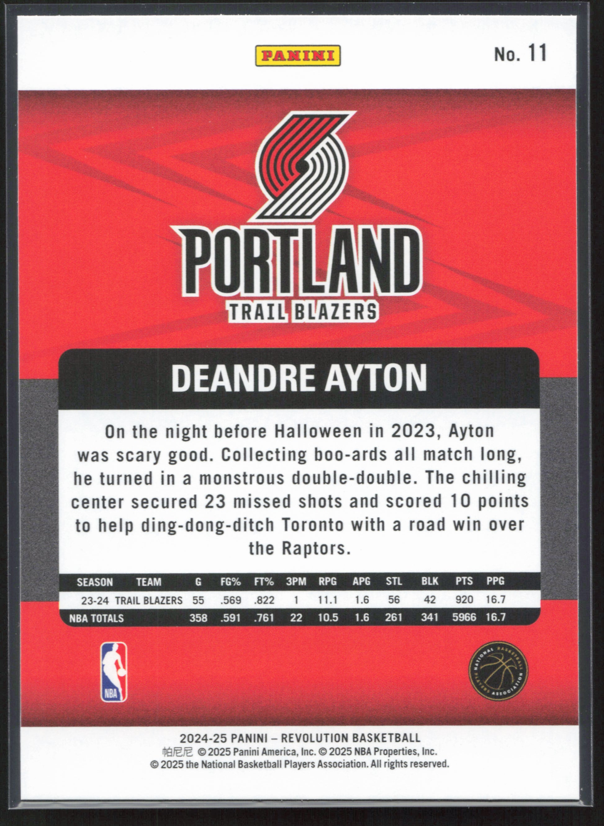 2024-25 Panini Revolution #11 Deandre Ayton