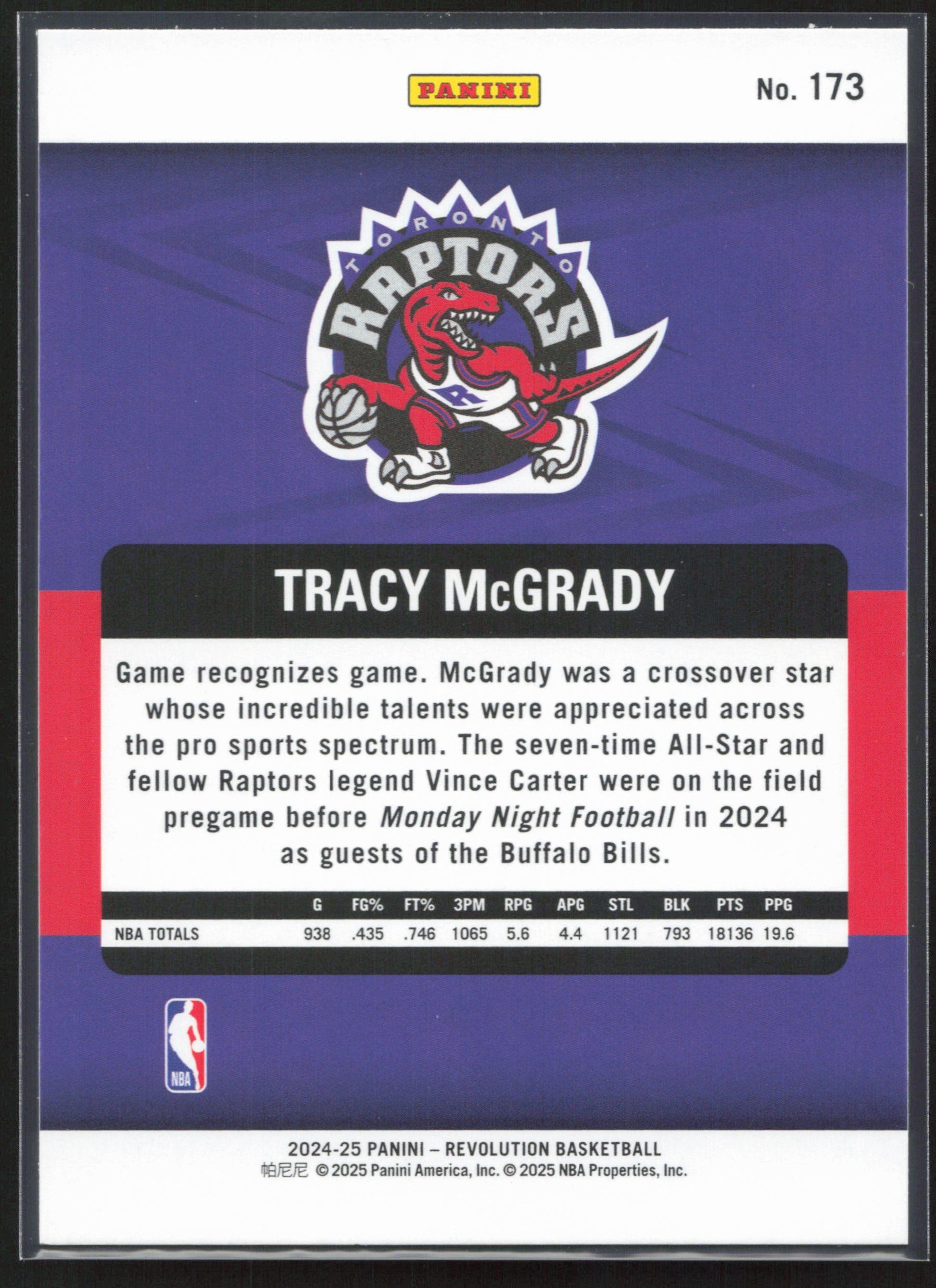 2024-25 Panini Revolution #173 Tracy Mcgrady