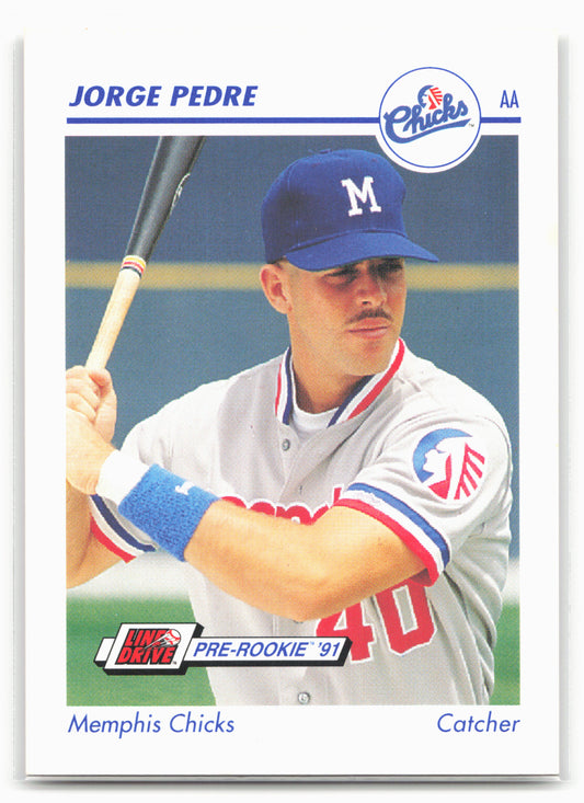 1991 Line Drive AA #411 Jorge Pedre