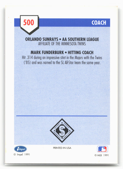 1991 Line Drive AA #500 Mark Funderburk