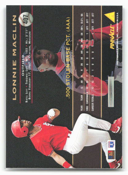1994 Pinnacle #407 Lonnie Maclin