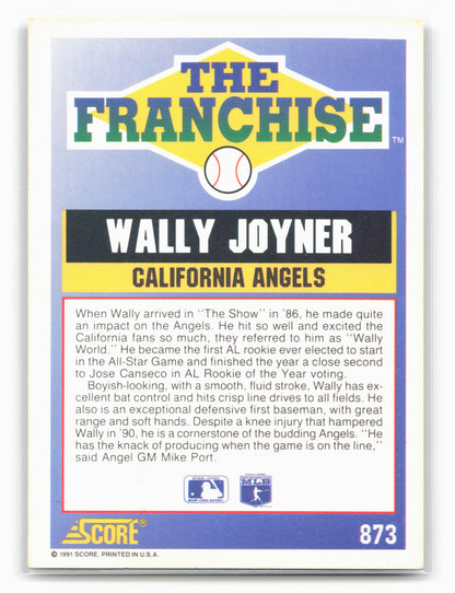 1991 Score #873 Wally Joyner
