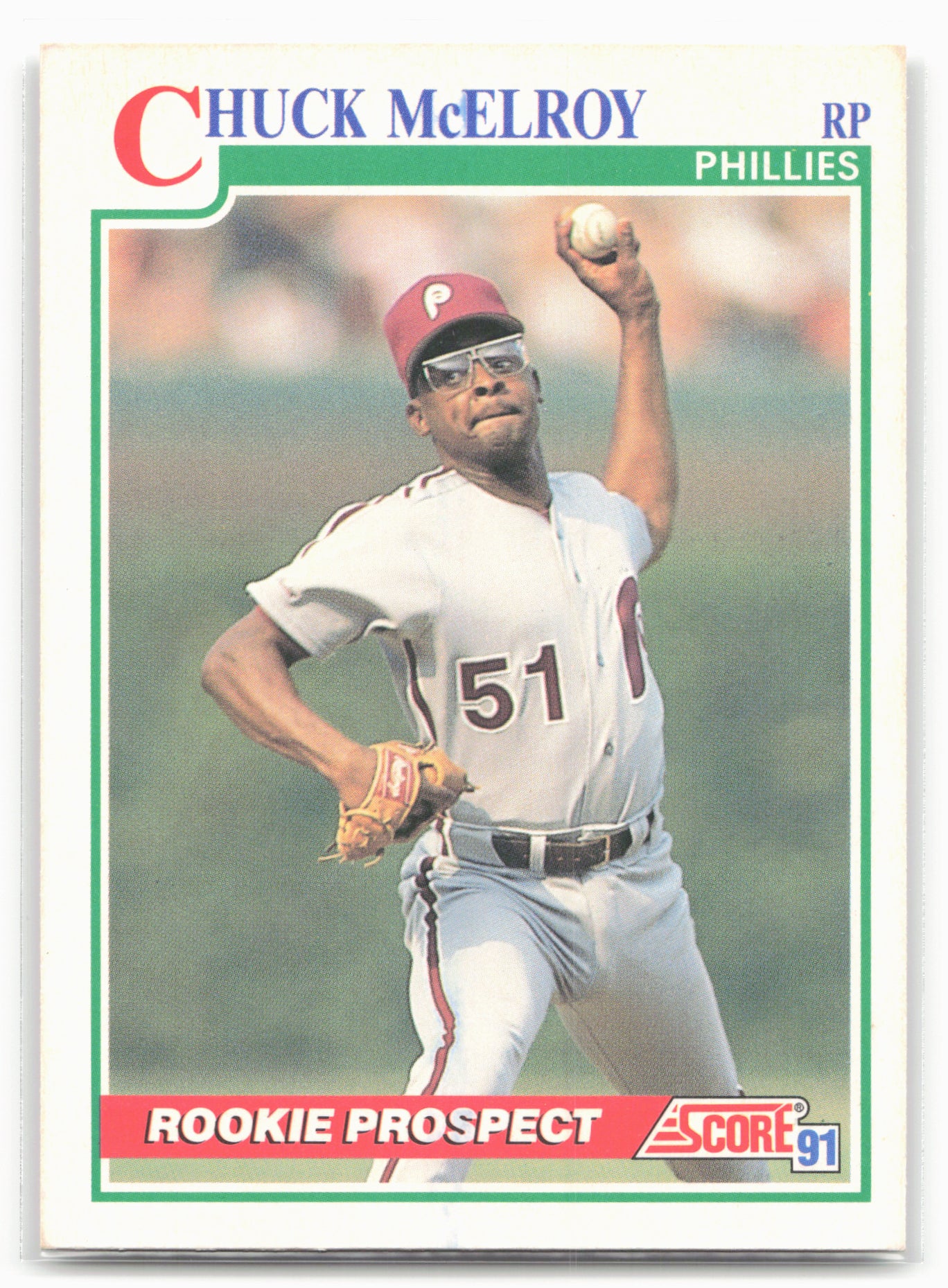 1991 Score #374 Chuck McElroy