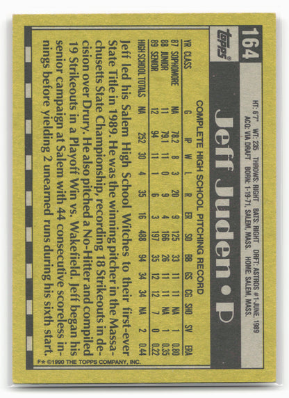 1990 Topps #164 Jeff Juden