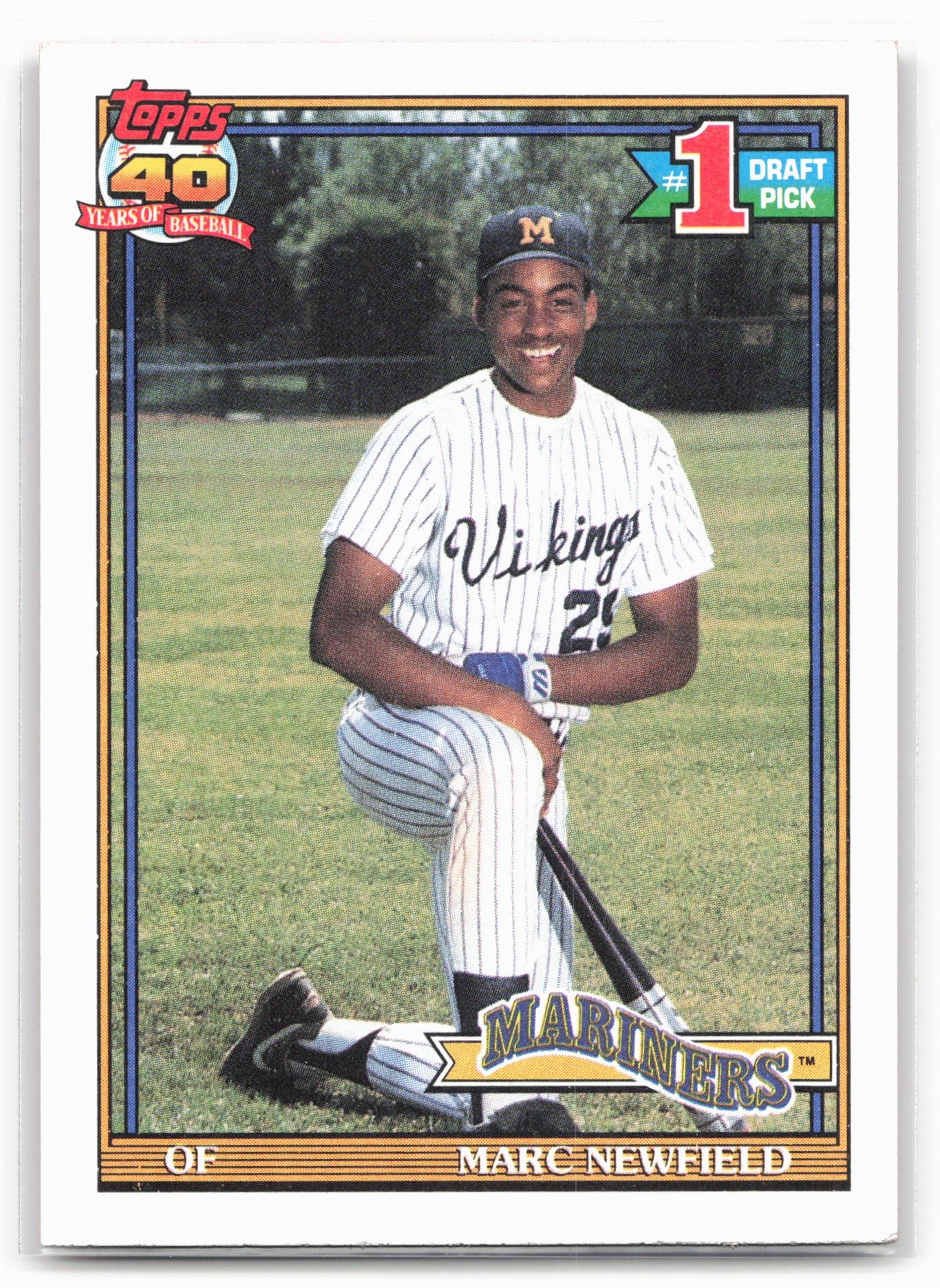 1991 Topps #529 Marc Newfield