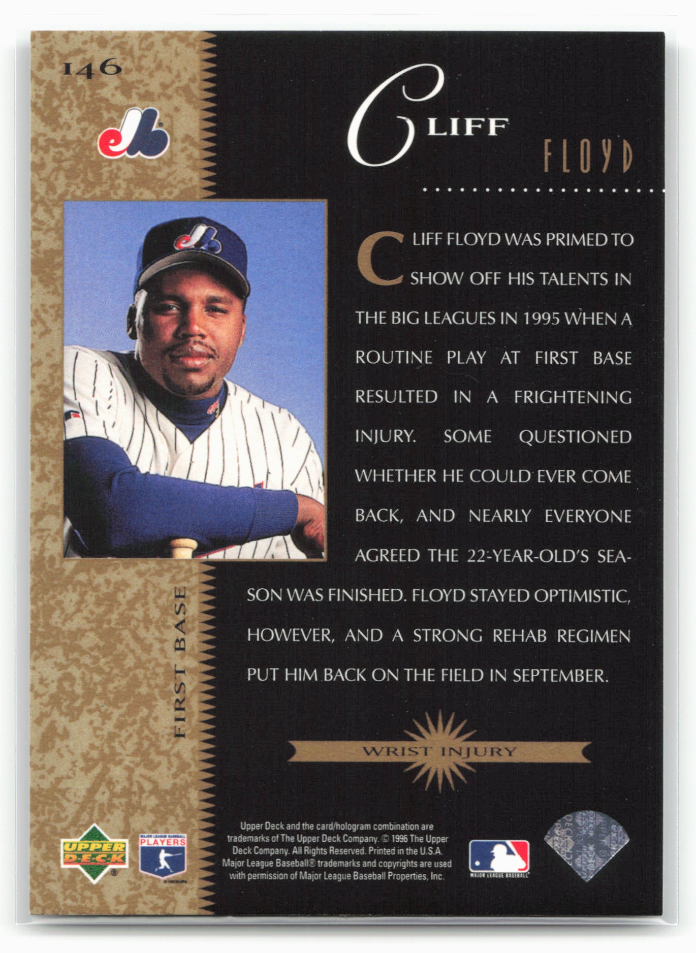 1996 Upper Deck #146 Cliff Floyd