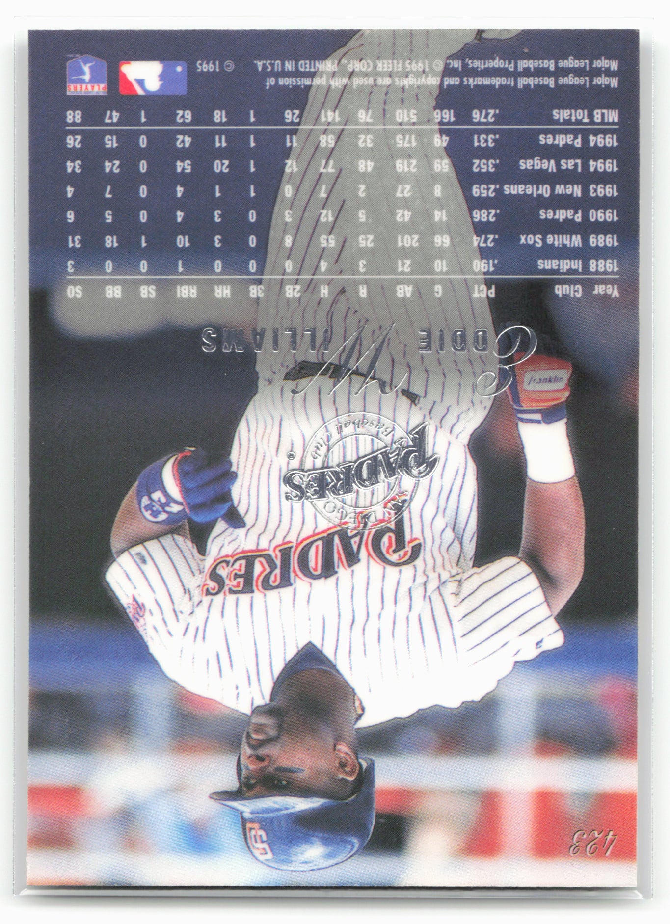1995 Flair #423 Eddie Williams