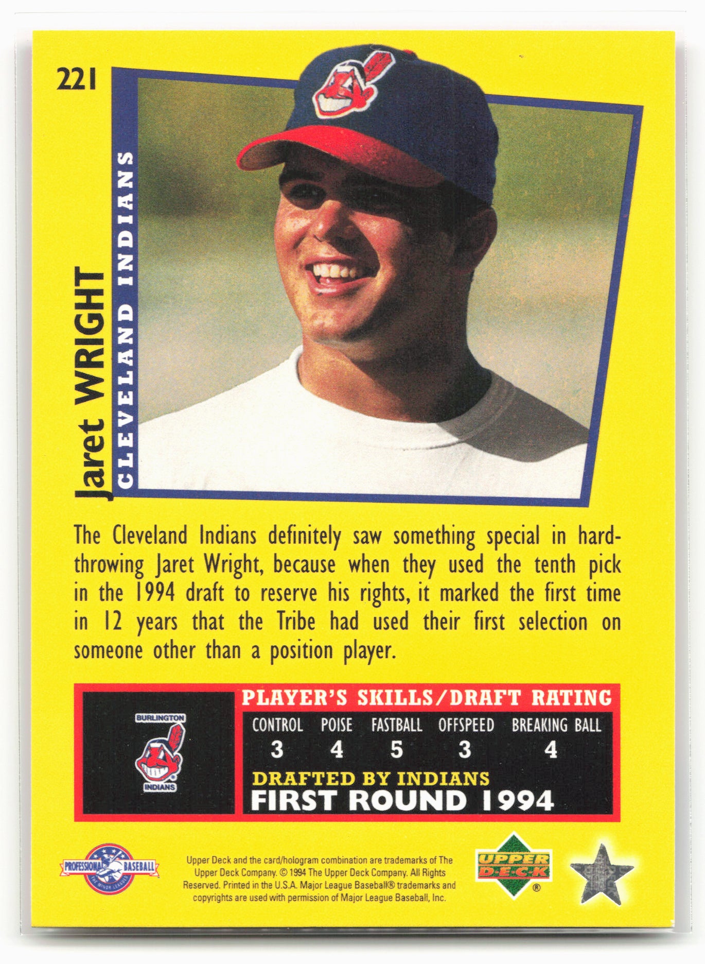 1995 Upper Deck Minor League #221 Jaret Wright