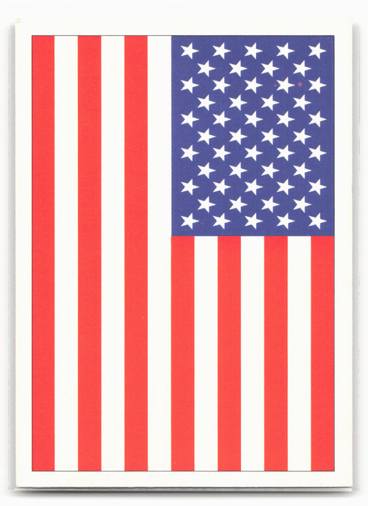 1991 Score #737a American Flag "© 1991 SCORE" on back